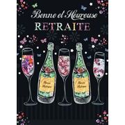 Carte Kub Maxi - Bonne et heureuse retraite - 22.5x30.5 cm